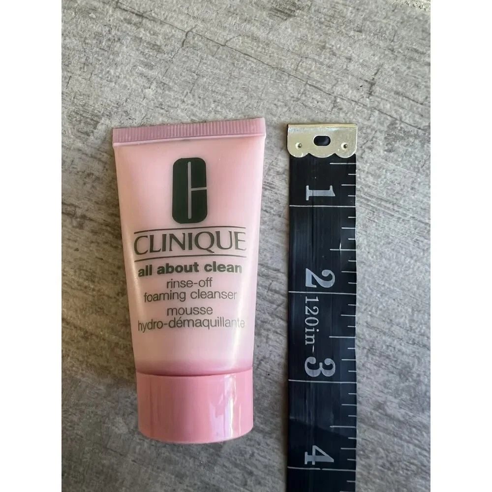 CLINIQUE All About Clean Rinse-Off Foaming Cleanser 1oz/30ml Travel Size NEW
